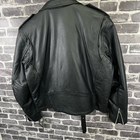 NWT FMC Superstar Men's Motorcycle Leather Jacket - Picture 9 of 16